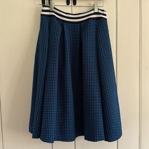 BURU Windowpane Circle Skirt Size S